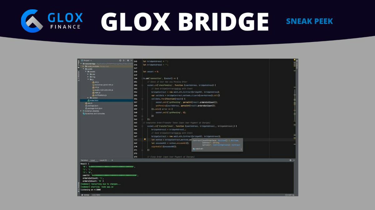 Big News!!

Within next few hours Glox Bridge will be launched..

Stay tuned!!

#GloxFinance #DeFi #BSC #BinanceSmartChain