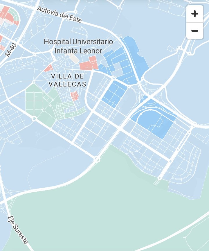 Hablamos de barrios 
El #ensanchedevallecas se tiñe de azul (<a href="/PPVillaVallecas/">PP Villa de Vallecas</a>) a excepción de zonas aledañas al Bulevar de la Naturaleza y la C/Cabeza Mesada (secciones censales 65, 59, 42) donde gana <a href="/MasVallecas/">Más Madrid | Villa de Vallecas</a>.
Incluso tb el Casco Histórico se tiñe de azul, con excepciones.