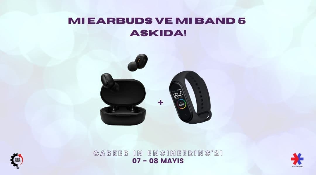 Askıda Karabük Üniversitesi Endüstri Mühendisliği Kulübü desteğiyle "Mi Earbuds ve Mi Band 5" var! RT'leyen 2 üniversiteliye hediye! Detaylar: bit.ly/3b6Emp4