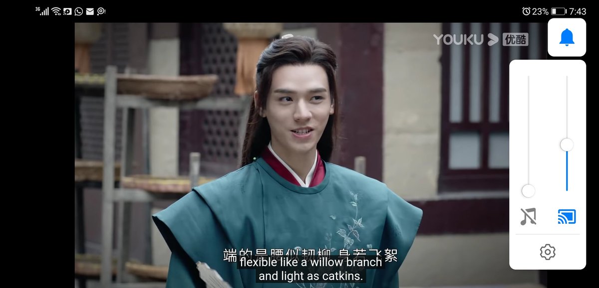  #shlengsubs just some quick additions:1. a xus WAIST is flexible like willow and BODY like flying catkins2. literal translation: "they say he face is (as beautiful/fair) like peaches and plums" yes xie'er prettiest of em all!!