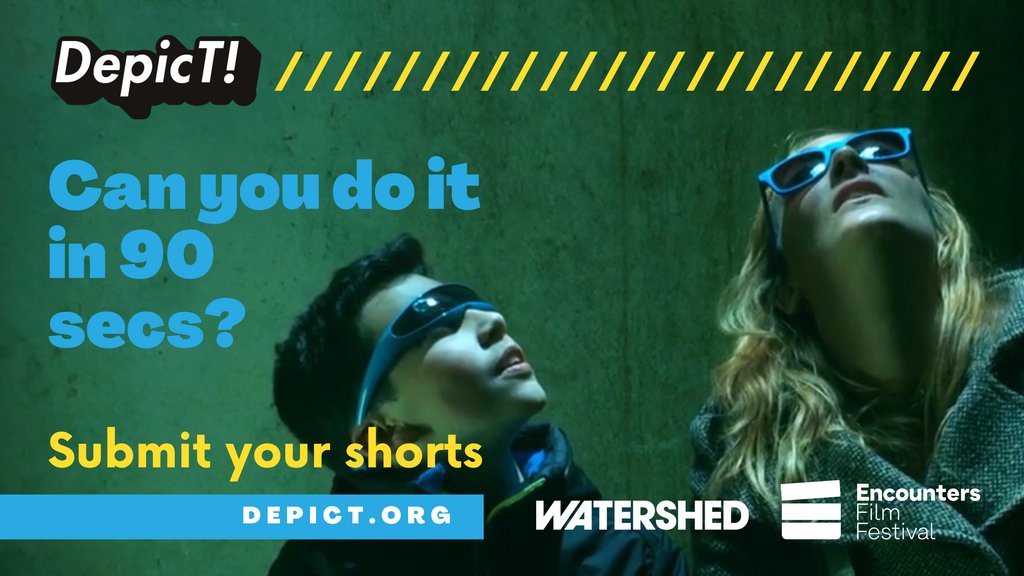 Can you do it in 90 secs? The Depict call for entries is open. Submit your shorts for FREE by 14 June for a chance to win prizes of up to £2,5k c/o @The_RPS , access support fr/ @NFTSFilmTV @bfinetwork @C4RandomActs @BAFTA & exposure via @EncountersSFF buff.ly/3kwIqCJ