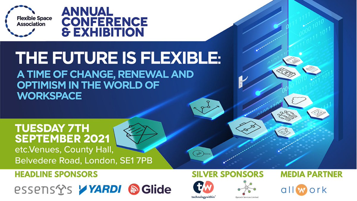 Early bird tickets tickets are now on sale for our Conference &amp; Exhibition. Book by 31 May to save &amp; to ensure your place at the event bringing the #flexibleworkspace industry back together. Buy your tickets here: bit.ly/2RNzCOw