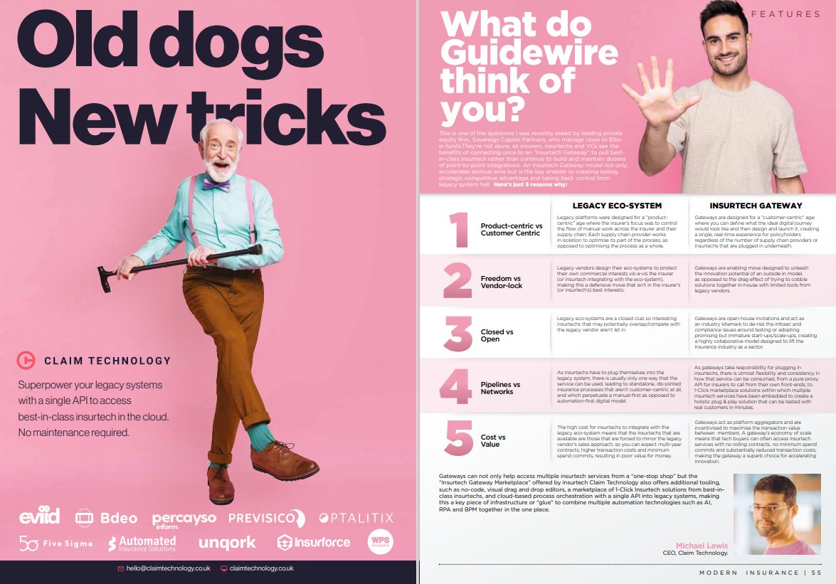 ModInsuranceMag's tweet image. Are you using an #insurtech #API #gateway to 🚀 everything from better quote journeys to instant #claims #settlement?  

If you only read one #insurtech article this month, this is the one you won&apos;t want to miss! 🙌

@ClaimTechnology  moderninsurancemagazine.co.uk
#insurtechgateway