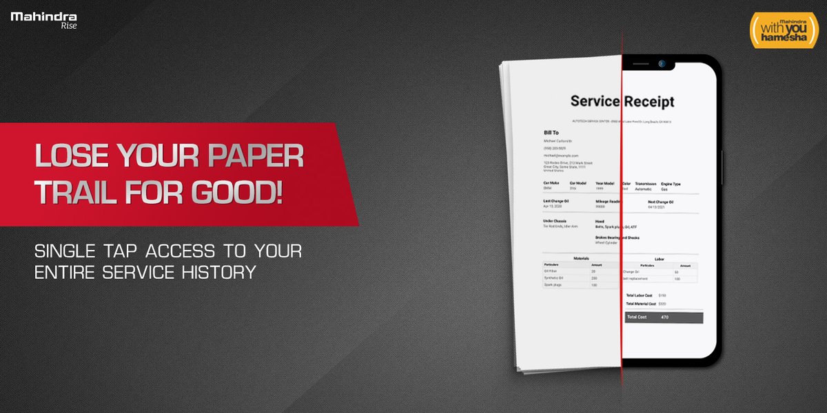 No more driving round in circles to remember when you last serviced your SUV! Get instant access to your service history on #WithYouHamesha. 

Download the auto industry’s No.1 rated app now - bit.ly/WYHdownload