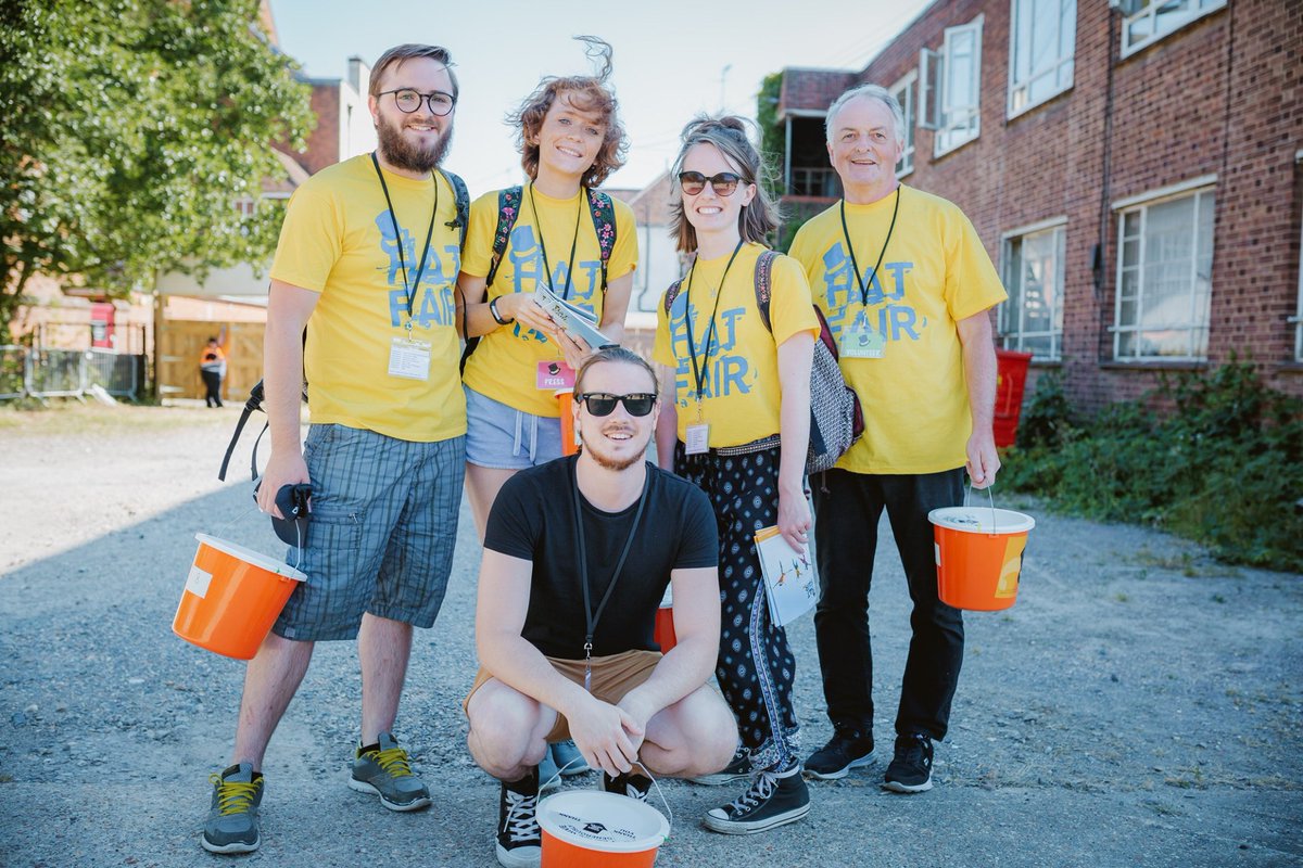 This year's Hat Fair runs from Fri 2 - Sun 4 July and we need volunteers to help us out with all sorts of areas including ticketing, info &amp; entry point assisting, data collection, artist liaison, and event stewarding.

Volunteer today!
hatfair.co.uk/info/volunteer #volunteer