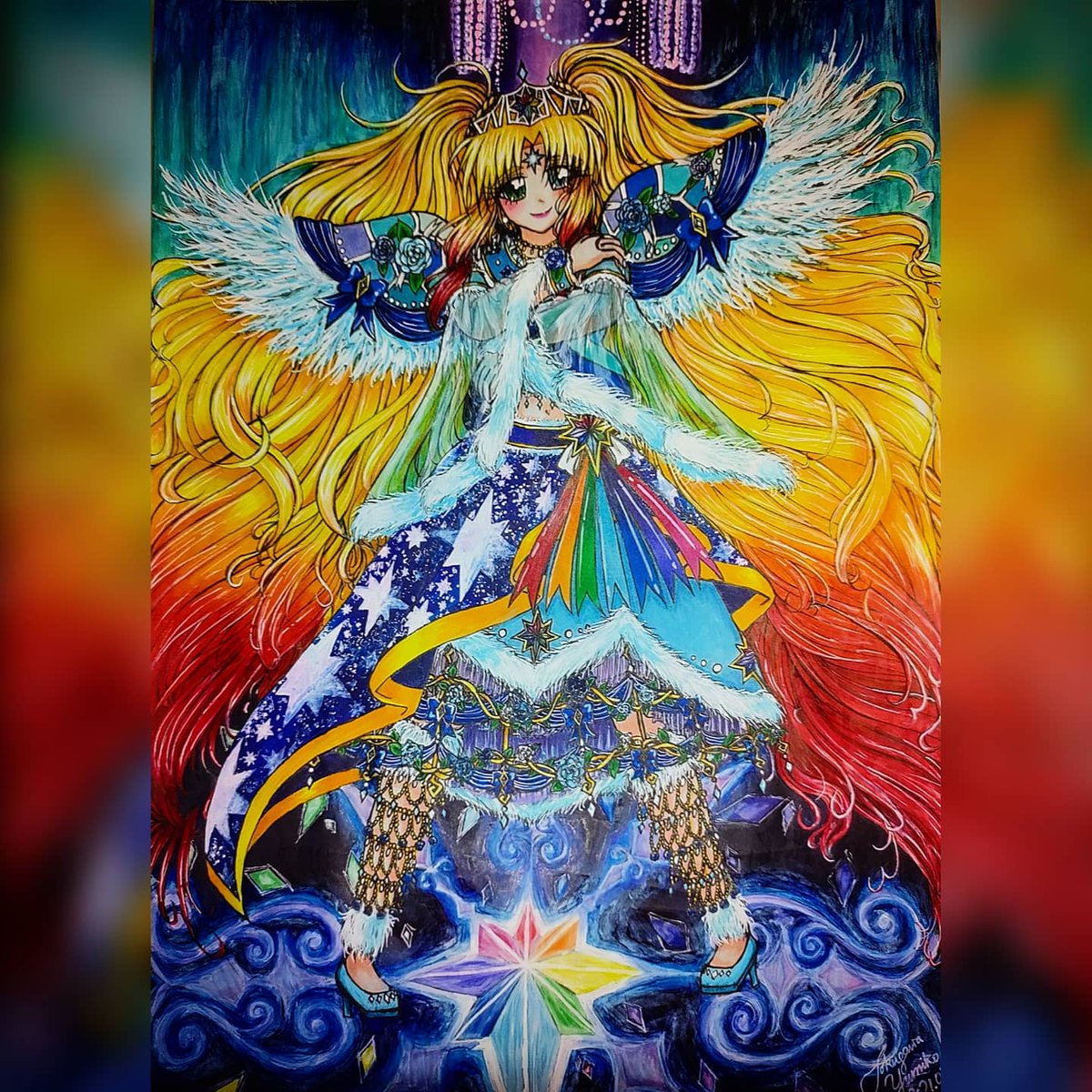 TokugawaYumiko's tweet photo. コーデネーム: フロゼン・ダイヤモンド・エンプレス コーデ
#worldwidecompetition #illustration #coorddesign #originaldesign #competitiondesign #bluerose #iceshards #cosmosgalaxy #diamond #topidol #ファッションデザイン #プレミアムコーデ #オリジナルデザイン #オリジナルコーデ https://t.co/HBT8CD4ZwV