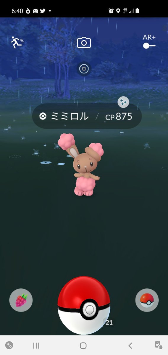 アルタリクト 色違いミミロル2匹目 レイドアワーで貰ったアメを使い クズモーをドラミドロに進化 ポケモンgo Pokemongo ドラミドロ ミミロル 色違い