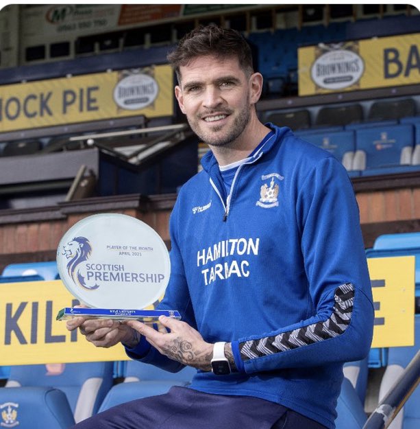 ️ Kyle Lafferty has been named the Scottish Premiership Player of the Month for April.