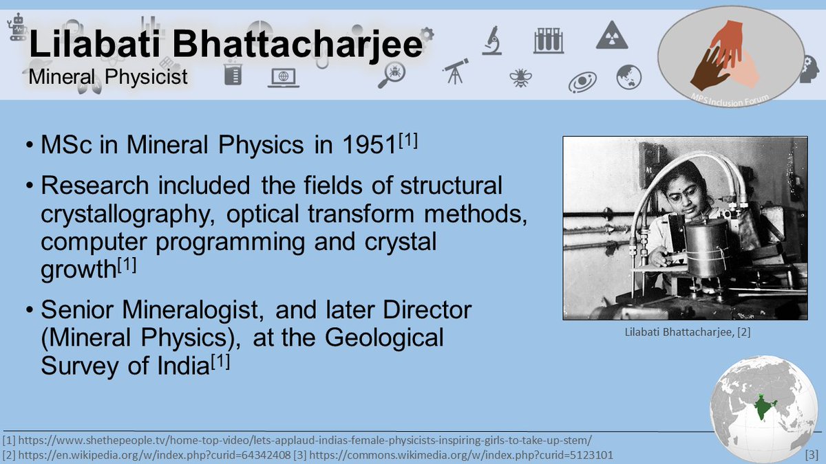 Our #ScientistOfTheWeek is Lilabati Bhattacharjee: a mineralogist and physicist who made significant contributions to many fields! #WomenInSTEM #physics