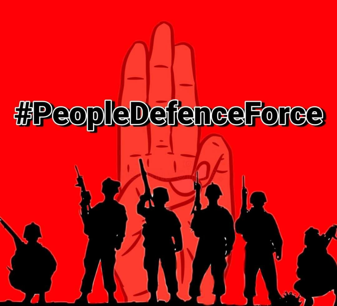 Sawnangkaylar's tweet photo. We all support and stand with NUG's newly formed " People Defence Force " 
#WhatsHappeningInMyanmar
#PeopleDefenceForce #May5Coup https://t.co/xJeYACpLHf