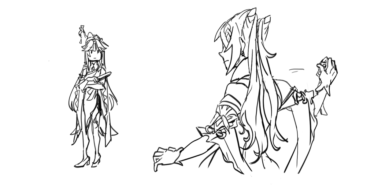 keqing tries to break her vision by throwing it against the stone lady 