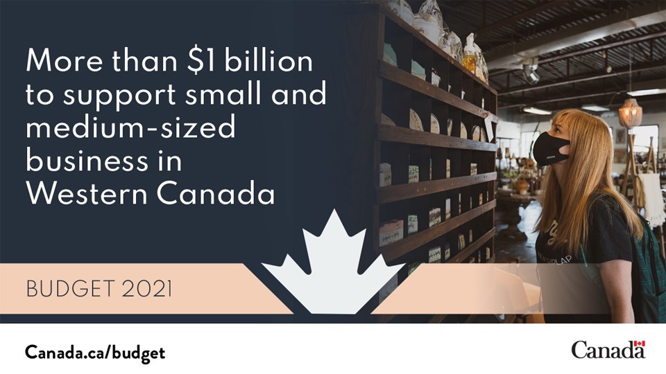Hon. Mélanie Joly highlights more than $1 billion in new #GoC funding to support western Canadan businesses in #Budget2021 ?? bit.ly/3vHrUnz
