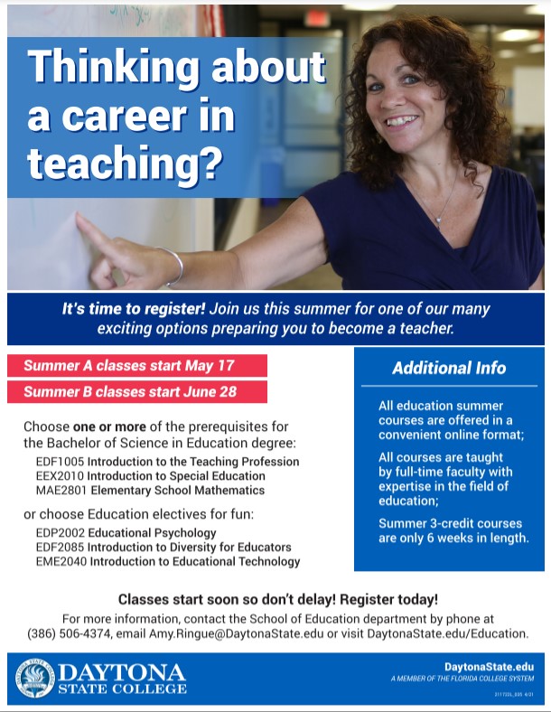 DSC School of Education (@dsc_soe) on Twitter photo Learning doesn't stop just because it's Summer! Check out the School of Education Summer Schedule. All classes are 100% online, so it's a great time to get ahead! <a href="/amyringue/">Teachatdsc</a> <a href="/anagblaine/">Ana Blaine (she/her)</a> <a href="/MargieHensler/">Margie Hensler</a> <a href="/DonaldSMay/">Donald S. May</a> <a href="/magromoll/">Maryann Gromoll</a> @ArynDavisDSC Learning doesn't stop just because it's Summer! Check out the School of Education Summer Schedule. All classes are 100% online, so it's a great time to get ahead! <a href="/amyringue/">Teachatdsc</a> <a href="/anagblaine/">Ana Blaine (she/her)</a> <a href="/MargieHensler/">Margie Hensler</a> <a href="/DonaldSMay/">Donald S. May</a> <a href="/magromoll/">Maryann Gromoll</a> @ArynDavisDSC