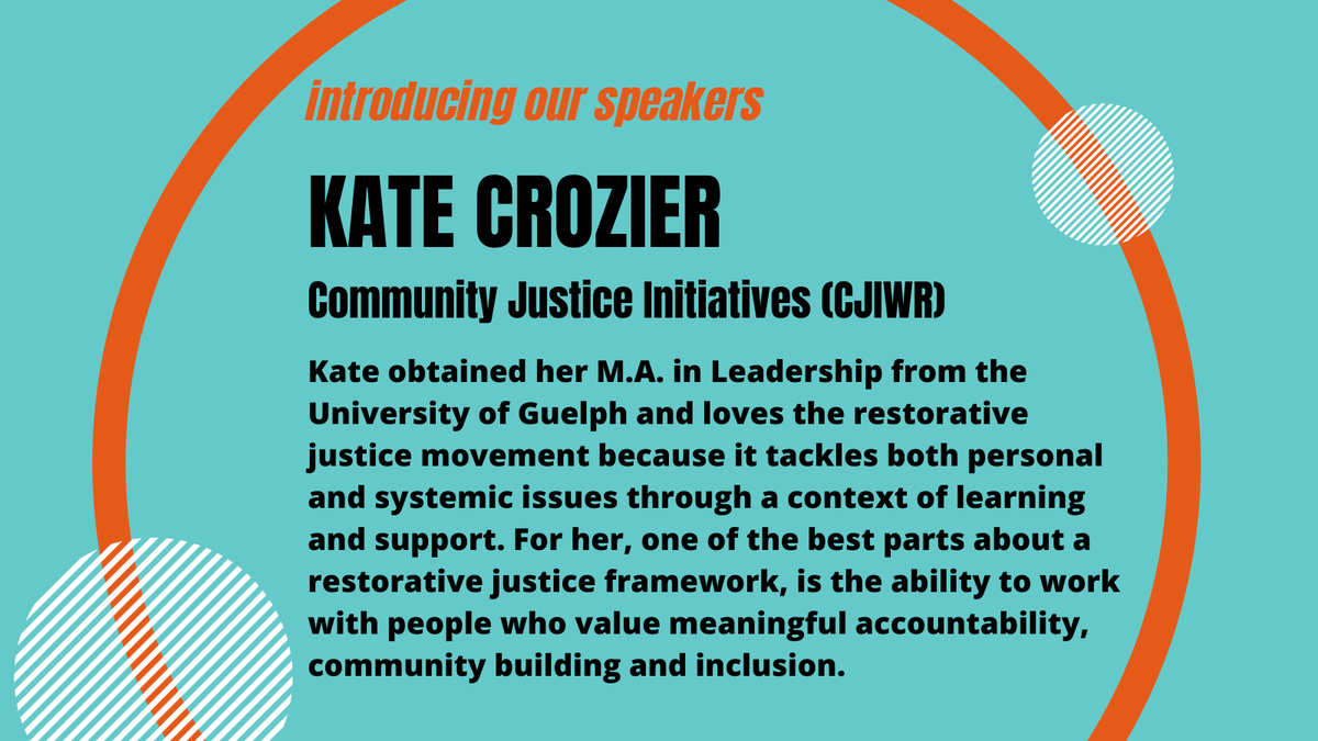 equity4who's tweet photo. Our final speaker at our teach-in is Kate Crozier, from the Community Justice Initiatives of Waterloo Region. She has seen firsthand how many who are socially unsupported (from the house-less to those who are sexually abused) end up criminalized by the state as a result. https://t.co/o2wCa28kUh