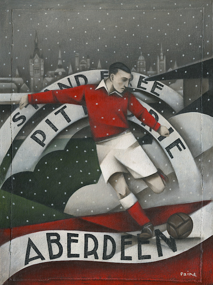 Following a recent interview in the AberdeenFC history magazine Black & Gold, I thought I'd share a few of my old & new Aberdeen pieces over the next week or so. My how the work has changed over the years. Starting off here with a couple of my faves from each style  #StandFree