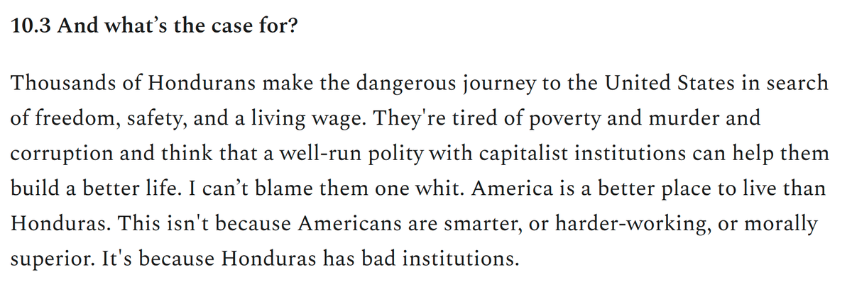 Same screenshot as in original Tweet, but with heading "10.3 And what's the case for" included