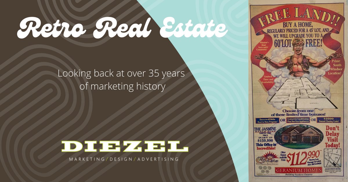 diezelstudio's tweet image. #34 - FREE LAND! Could you make a more appealing offer? In Windsor back in ’96 it got a lot of attention and sold a lot of homes. Credit to Indellible Concepts.