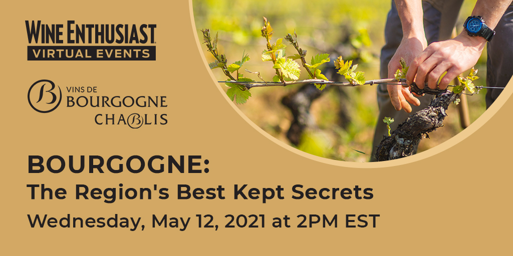 Join us to explore the French wine region of Bourgogne! Tune in to our webinar on Wednesday, 5/12 at 2 PM EST to learn about the diversity of the appellations from this region. Register here: enth.to/3goC9sO Sponsored by <a href="/BourgogneWines/">Bourgogne Wines</a> <a href="/purechablis/">purechablis</a>