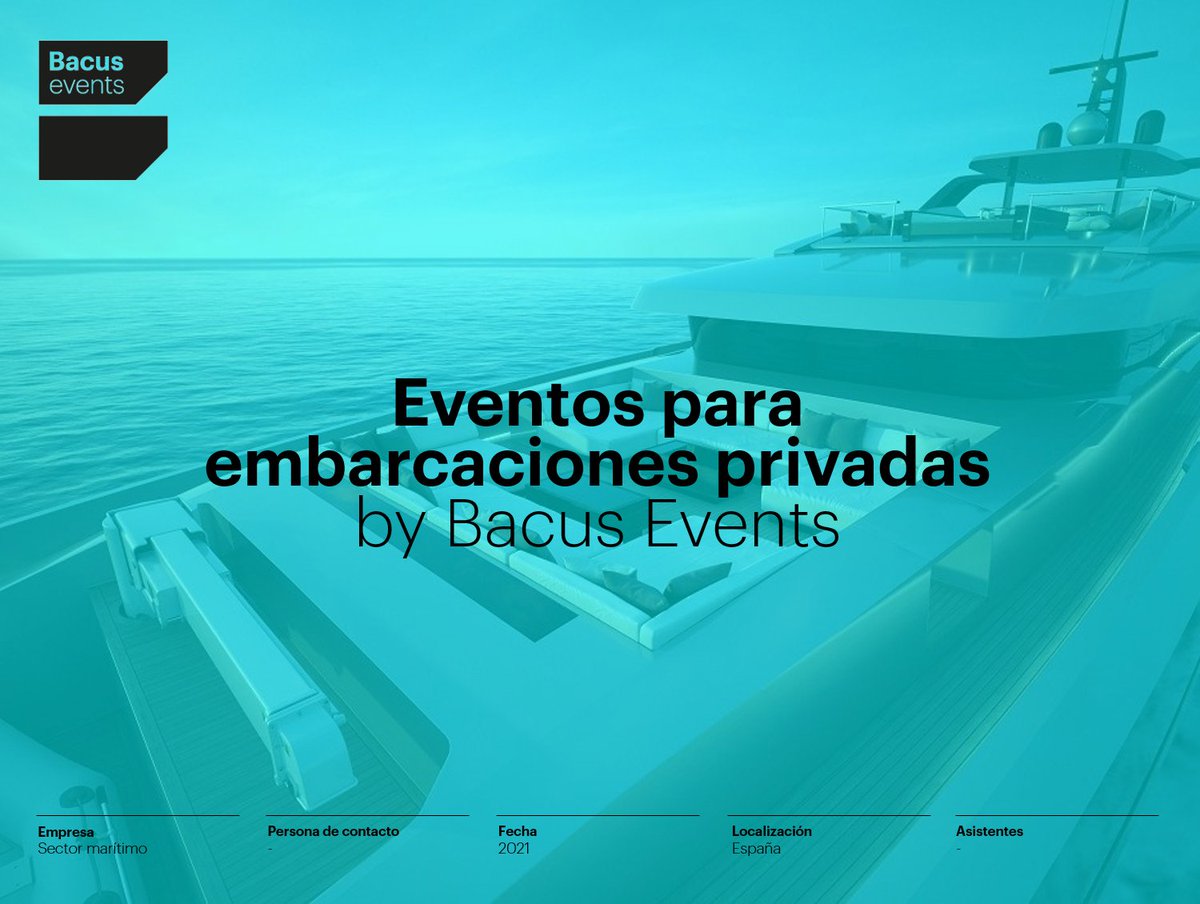 BacusEvents's tweet image. Eventos para embarcaciones privadas - mailchi.mp/bacusevents/ev…