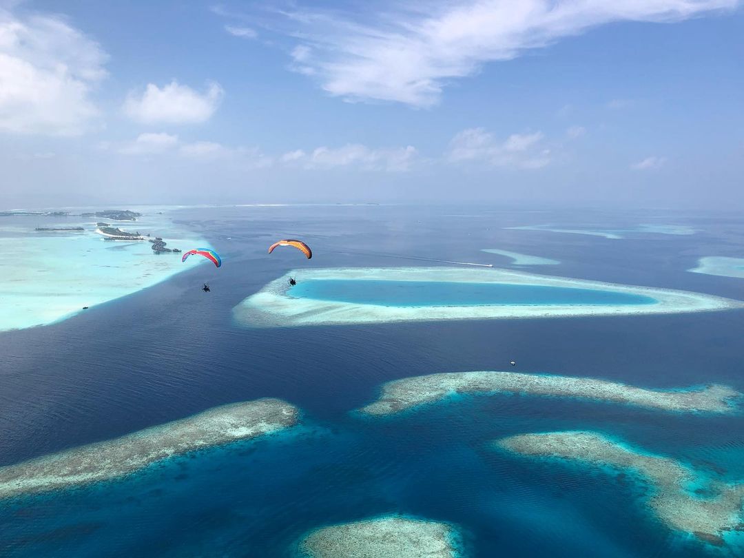 ParamotorM's tweet photo. #flymaldives for these epic views 🦅
#adventure #parajet #extremesports #paramotoring #aerial #aviation #ppg #Maldives #travel https://t.co/O7kBWM89Mm