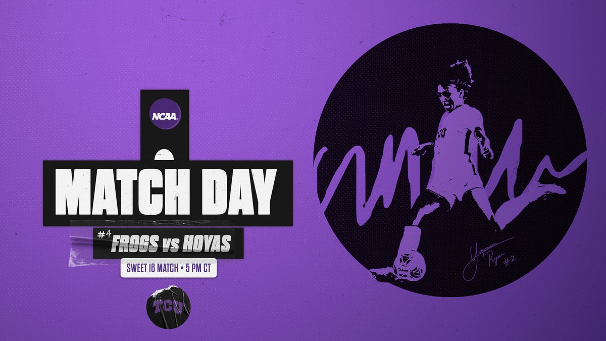 TCUSoccer's tweet photo. Ready for our Sweet 16 match today in North Carolina!

#GoFrogs | #NCAASoccer https://t.co/RVbZJtFo5t