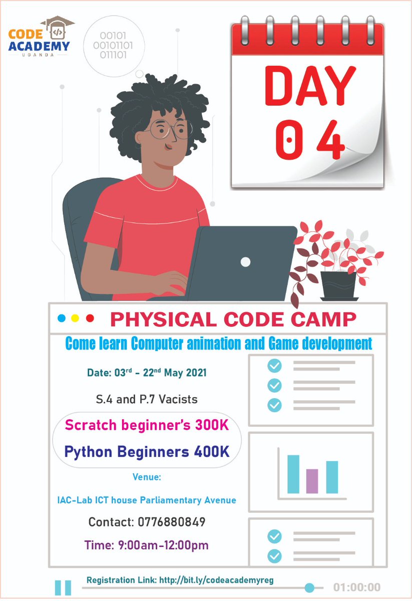 Its the 4th day of the camp. A number of #vacist from different schools meet at @NITAUganda1 IAC lab to learn #coding in python for kids and scratch.
#codeacademyug #codecamp #codeschool #skillinguganda #digitalcreators