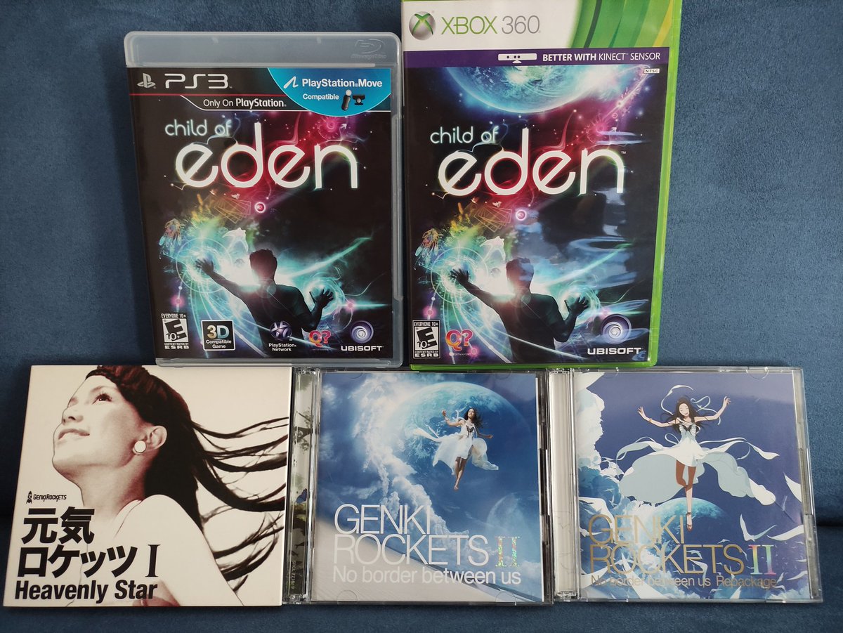 tamh's tweet photo. So, basically I finally got the tri... Penta(?)fecta of @Genki_Rockets items. The only two I'm missing are those very hard to get make.believe and Curiosity 3D Clips Blu-ray discs. (cc @Mizuguchitter ) https://t.co/akyHcIDETB