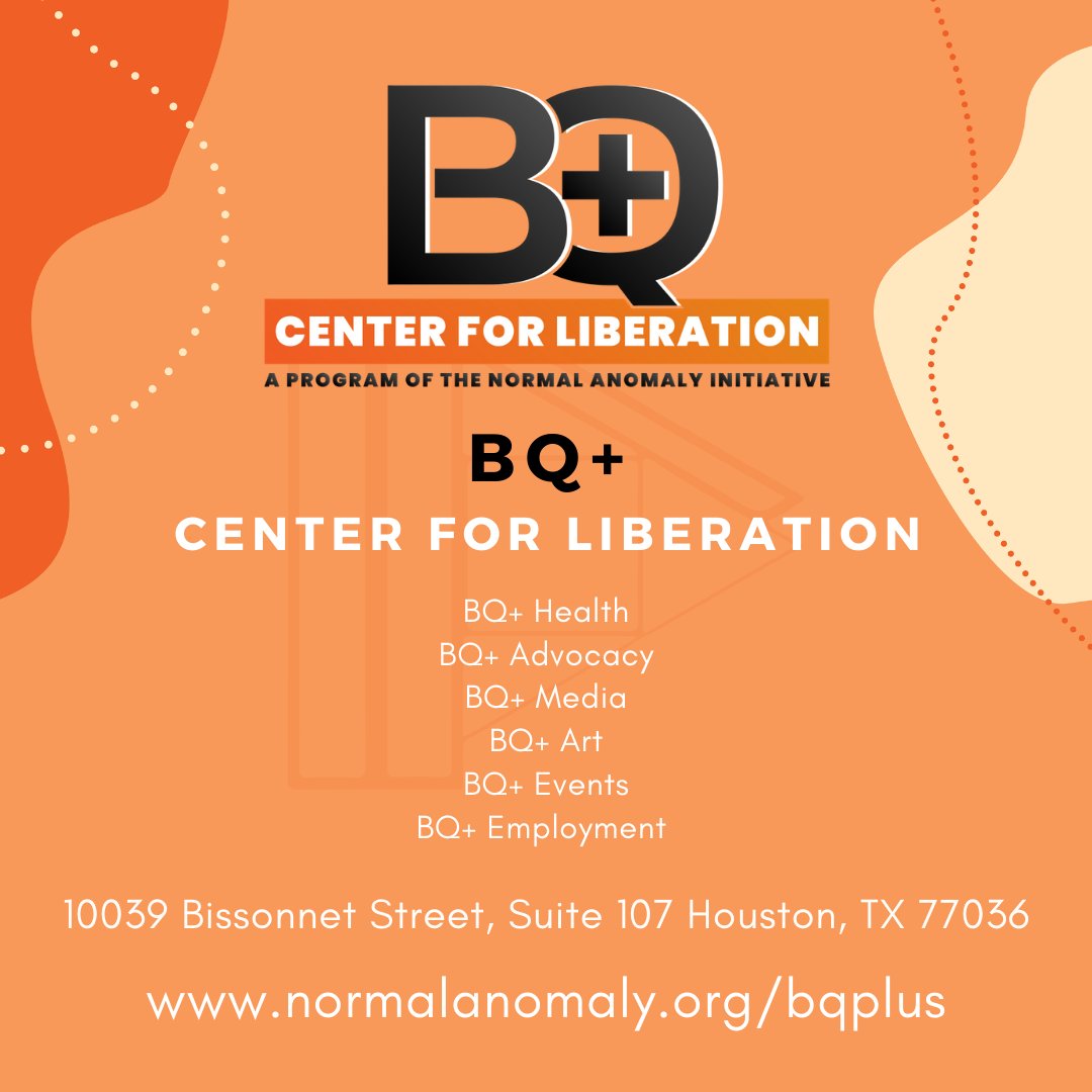 _NormalAnomaly's tweet photo. The BQPlus Center for Liberation is open!!!
Stop by, or schedule an appointment for any of our great services; including mobile/at-home testing, employment services, and more!
#TheNormalAnomaly #thenormalanomalyinitiative #BQplus #blackqueerpluscenterforliberation https://t.co/5Z24o0ecwr