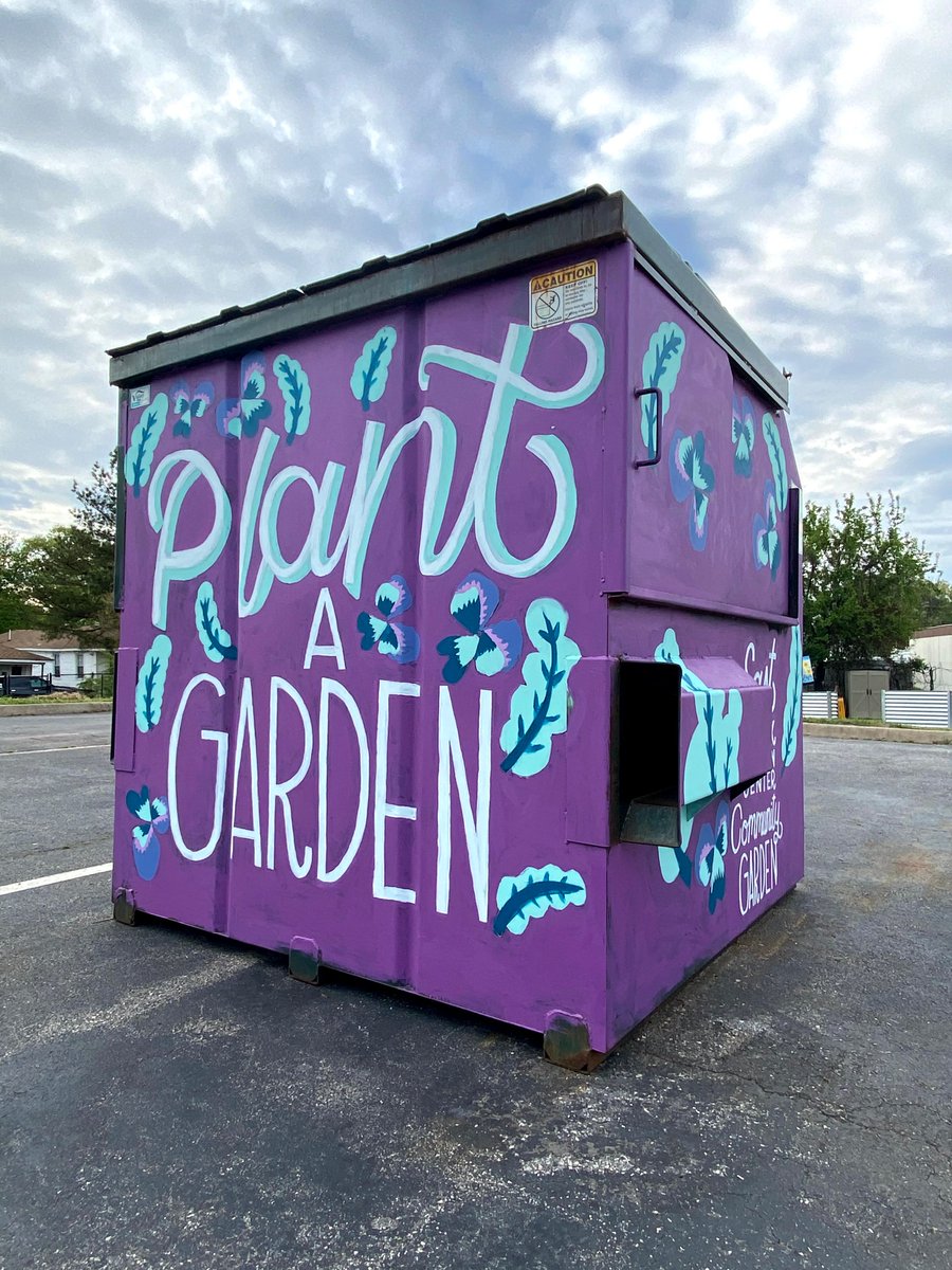 PosternAgency's tweet image. Team Member Spotlight - Cecile
Beyond print and digital design, Cecile enjoys exercising her lettering skills on anything she can get her hands on. So when asked to beautify an old dumpster for a community garden in Suffolk,VA, Cecile was eager for the project.
#communitybydesign