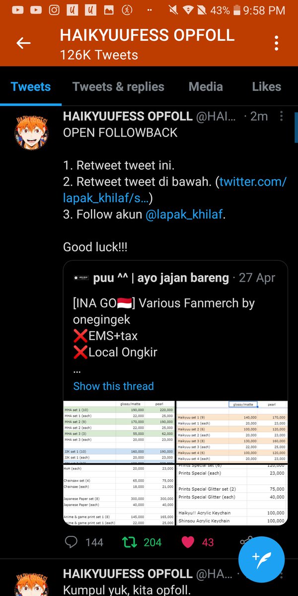 baeeblu's tweet photo. @HAIKYUUFESS @lapak_khilaf BISMILLAH LIRIK AK MIN https://t.co/RLRLp2WbCz