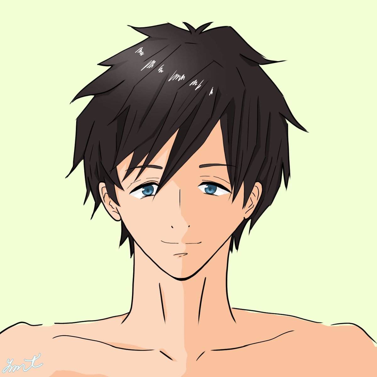 Ymt على تويتر 今度はfree を観てます 水泳の話 まこちゃんをモデルに色を変えて描いてみたらかっこよくできた 服着せたかったけど面倒だから裸 Free イラスト好きな人と繋がりたい