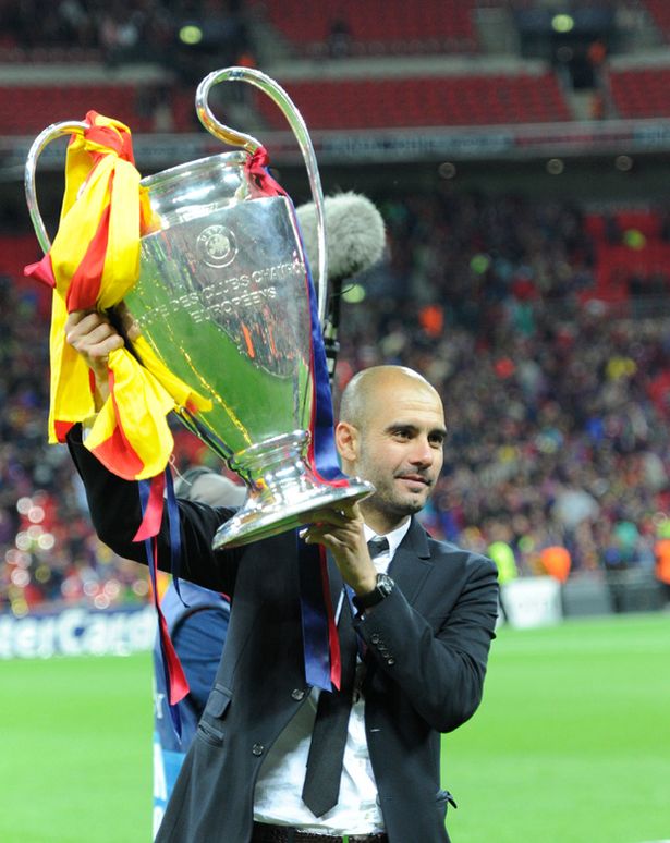 Guardiola left Barcelona with another two La Liga titles, another Copa del Rey, another two Supercopa's, another Champions League, another Super Cup and another Club World Cup 14 trophies in 4 seasons, as many in 4 seasons as Barca had won in the 16 seasons prior to Pep