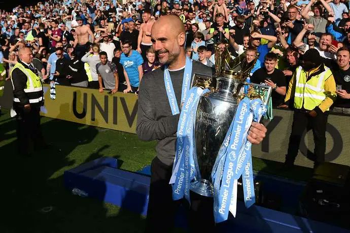 With Pep about to wrap up his 3rd Premier League title, let's have a look at his league record 2008: 1st2009: 1st2010: 1st2011: 1st2012: 2nd2014: 1st2015: 1st2016: 1st2017: 3rd2018: 1st2019: 1st2020: 2nd2021: 1st10 league titles in 13 seasons, never below 3rd