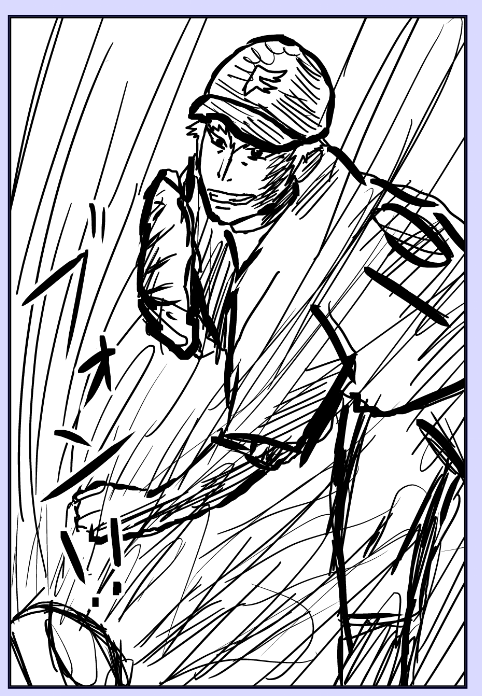 今日書いた場面
自画自賛だけどめっちゃ野球漫画してて描いてて楽しかった
セリフも埋めてあるけどネタバレ防ぐ意味で消しておいた
人間ドラマに野球に激しい場面転換に店での結論にと色々てんこ盛りすぎて100ページ超えないかひやひやしてるけど
さすがにそうはならんだろうと思いつつ
