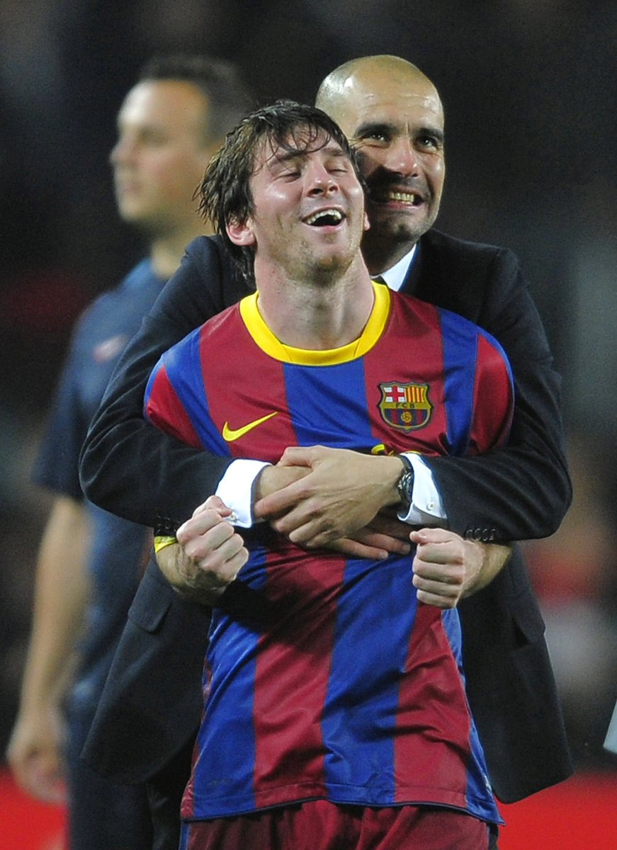 "We won a lot of titles and I grew a lot – that was the time when I grew most as a footballer. We had a fantastic relationship when he was here.” - Lionel Messi