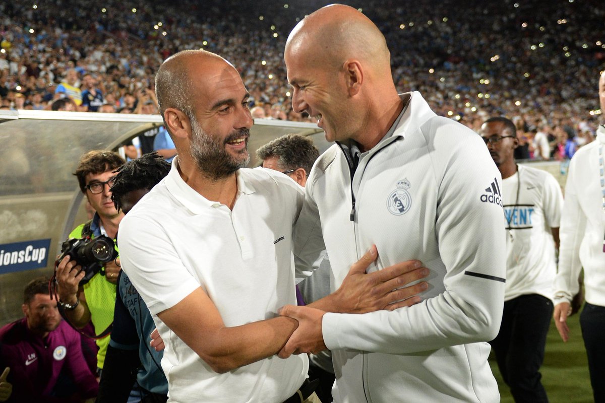 “You shouldn’t make comparisons with me and Guardiola. He has achieved incredible things. Guardiola is a fantastic coach and what he is doing is very impressive.” - Zinedine Zidane