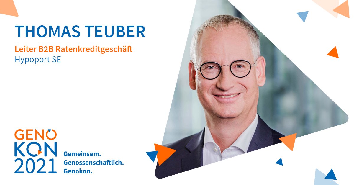 Man nennt ihn auch Mr. Ratenkredit: Thomas Teuber weiß, wie der Ratenkreditmarkt funktioniert. Er zeigt euch auf der #genokon202 das Wachstumspotential des Ratenkredit-Marktes und wieso dieses Thema auch für Geno-Banken spannend ist.​

Jetzt anmelden: genopace.de