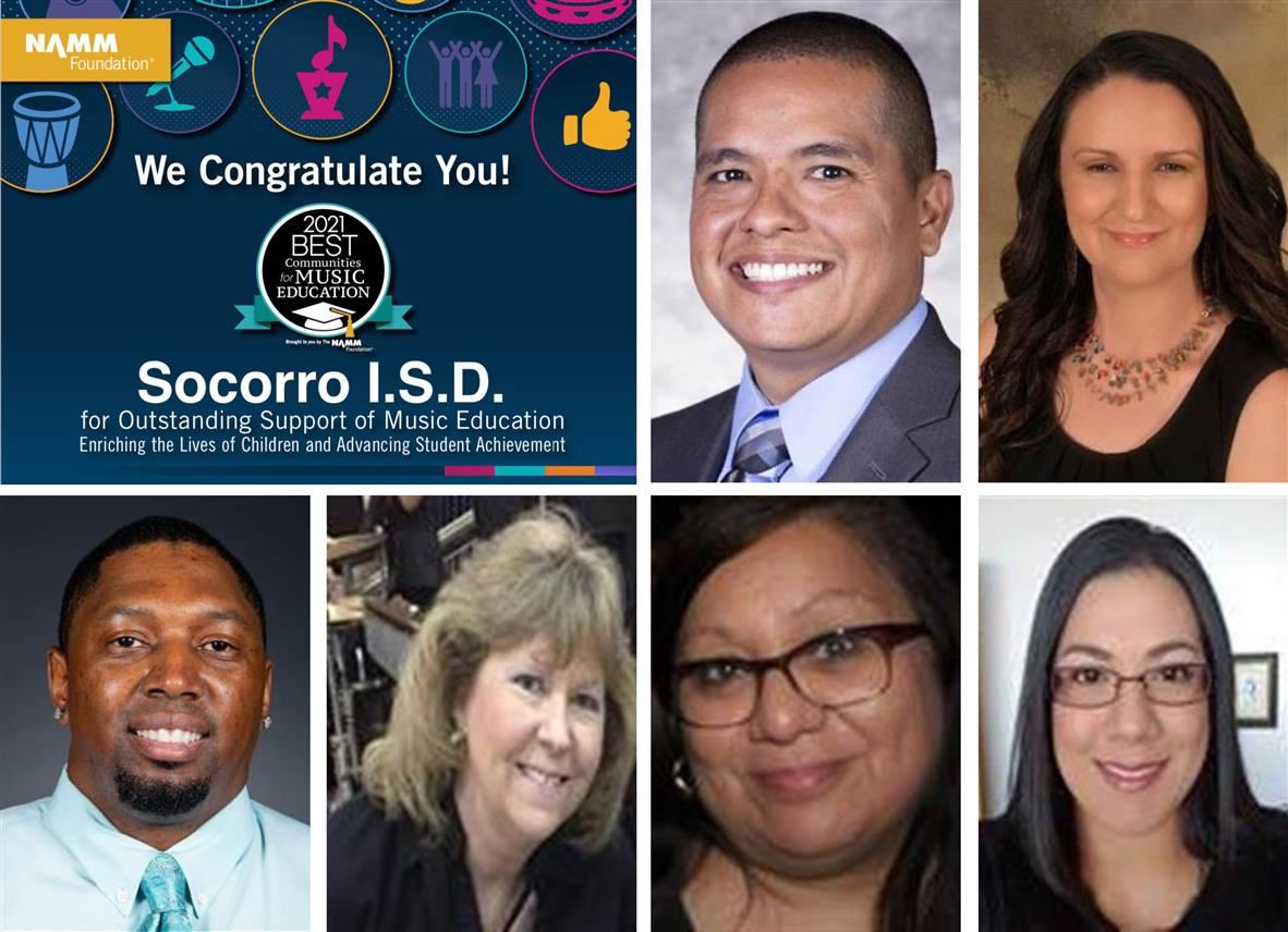 Socorro ISD wins Best Communities for Music Education national award for fifth consecutive year. Read more: bit.ly/3xNSSvE