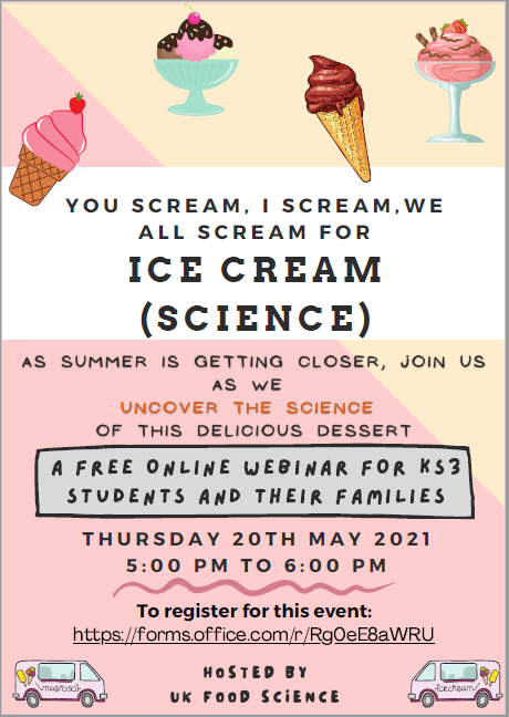 Sarah McCarthy (@sarah_igd) on Twitter photo Uncover the science of ice cream in this fun webinar for young people and their families from <a href="/ukfoodscience/">UK Food Science</a> Link to register - forms.office.com/pages/response… Uncover the science of ice cream in this fun webinar for young people and their families from <a href="/ukfoodscience/">UK Food Science</a> Link to register - forms.office.com/pages/response…