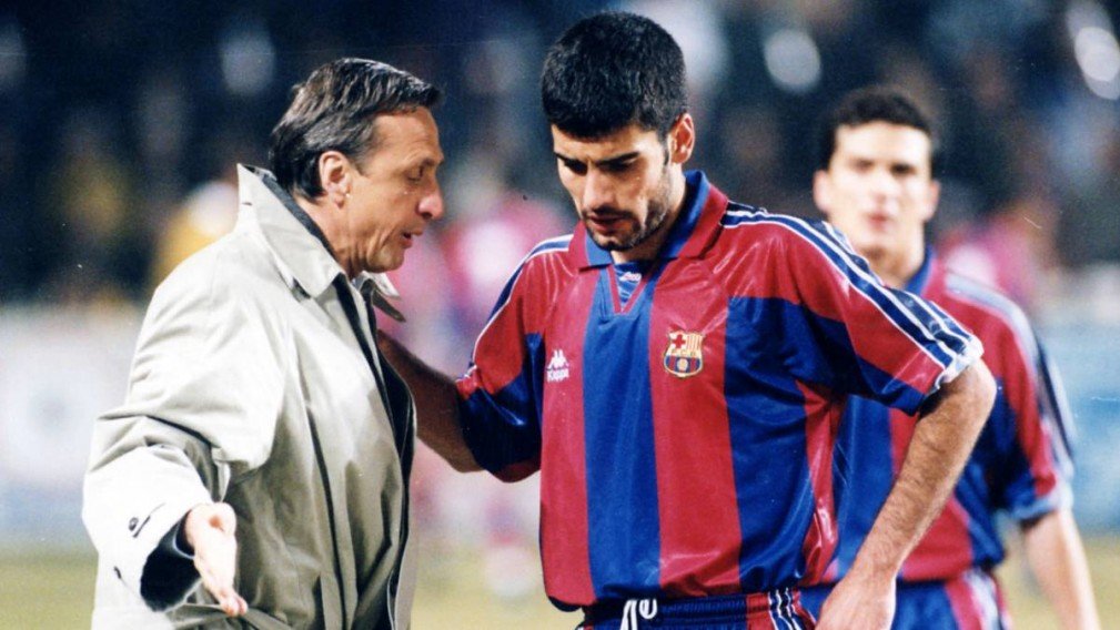 "He analyses what is best for the team, utilises the special details and through that leads them to the greatest possible success. It’s no coincidence that Spain won the World Cup with seven of Guardiola’s players, and now Germany with six or seven of his players.” - Johan Cruyff