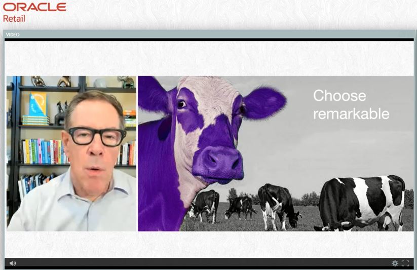 RosaliaGiordano's tweet image. Author @StevenPDennis at @OracleRetail #CrossTalk2021: choose #remarkable #retail 🐄Thanks for inviting one of my #heroes @ShellBlichfeldt and @rosespicer 👏#keynote #commerce #stores