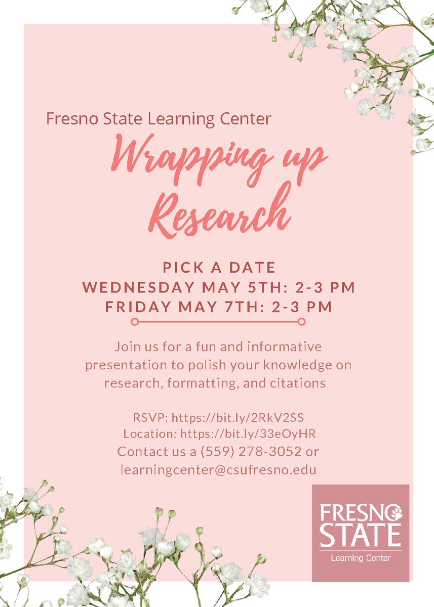 Our writing tutors are offering an opportunity for students to join them in putting the finishing touches work on research papers. #FresnoState #education #learning #tutoring #csu #calstate #studentaffairs #learningassistance #bulldogborn #bulldogbred #godogs #bulldogpride