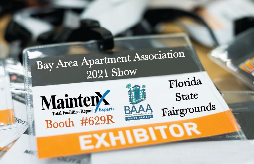 MaintenXOnline's tweet photo. #TeamMaintenX will be at the @BAAAHQ Show today in #Tampa! Stop by Booth #629R to talk to our #MaintenanceExperts Chas and Justin from 3pm-8pm!

#ApartmentMaintenance #FacilityMaintenance #BuildingMaintenance #Roofing #HVAC #Plumbing #BAAAShow21 #FloridaStateFairgrounds https://t.co/MoslSxuANY