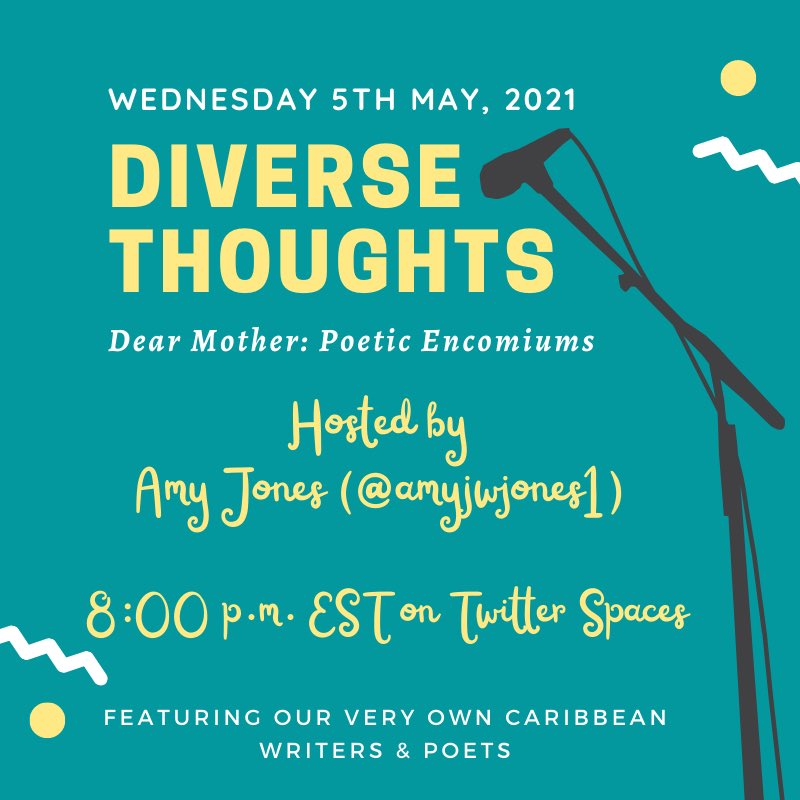 amyjwjones1's tweet image. #DiverseThoughts has found its way to Twitter!

Last week @Kamz_Millie &amp;amp; I hosted a poetry event on Instagram.  With it being well received, the idea was to bring it to Twitter for our writers.  If you’re interested in being a part of this event, tune in! 
See you guys there!🙏🏾😃