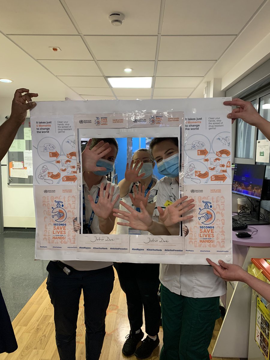 ECU South ward sister &amp; <a href="/EldersHuh/">EldersHUH</a> team joined us in today’s #HandHygieneDay. 🙌🏼