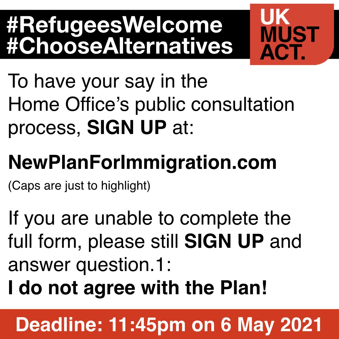 The deadline to complete the consolation on the New Plan For Immigration is tonight! See our guide here: docs.google.com/document/d/17e…