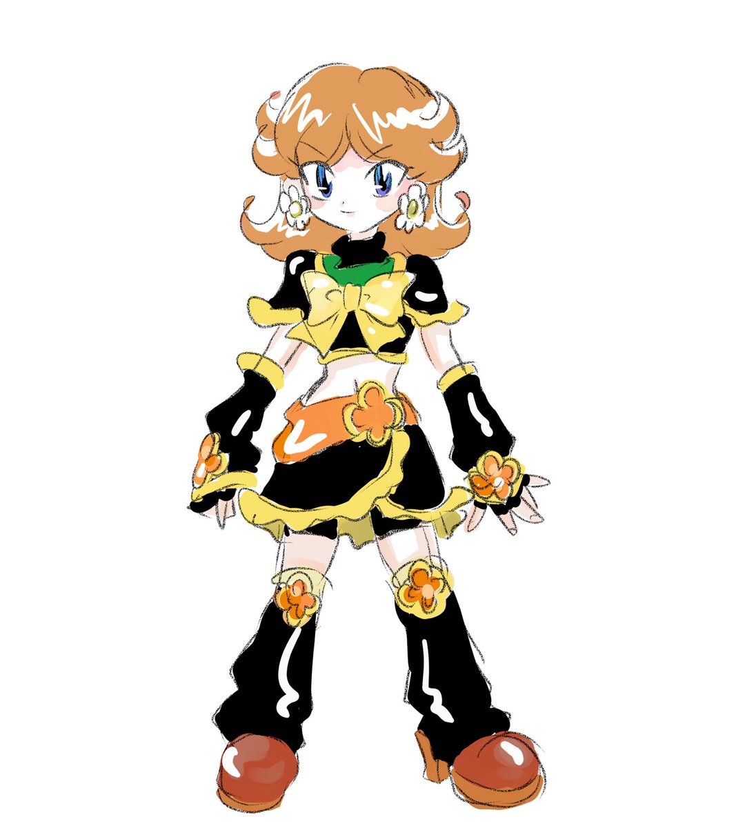 Princessdaisy デイジー姫 Supermario スーパーマ らくがきしたがり屋のイラスト