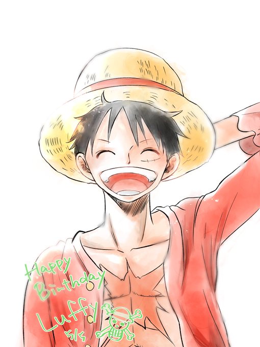 ルフィ誕生日のtwitterイラスト検索結果