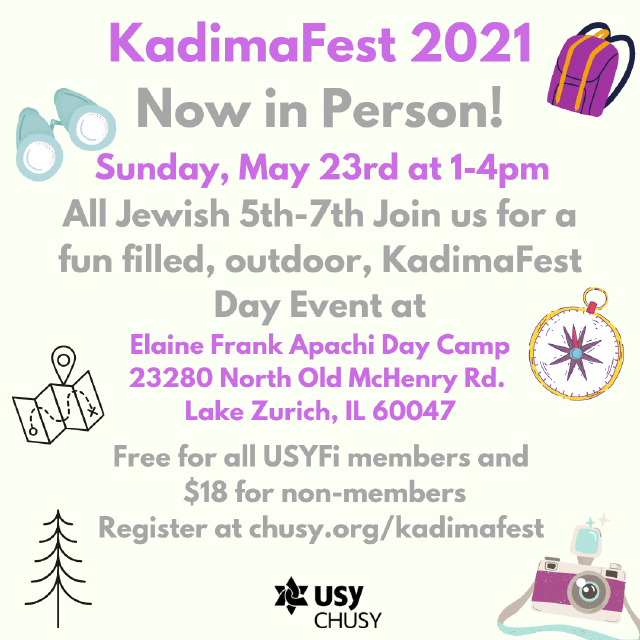 BJUSYUpdates's tweet photo. KadimaFest 2021 IN PERSON!  Open to all 5th-7th graders!  Sign up now https://t.co/0dl2fsbjJs for this exciting program on May 23rd! https://t.co/1vBDRbIAnB https://t.co/RC7gIX3f8C