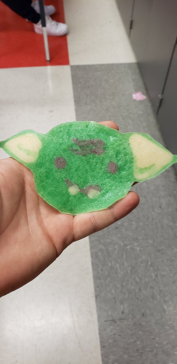 ben_bhackett's tweet photo. When @CrossCounty1 student know you love Star Wars, you get a Grogu pancake! @tylerhinton https://t.co/9SYUk0iY45